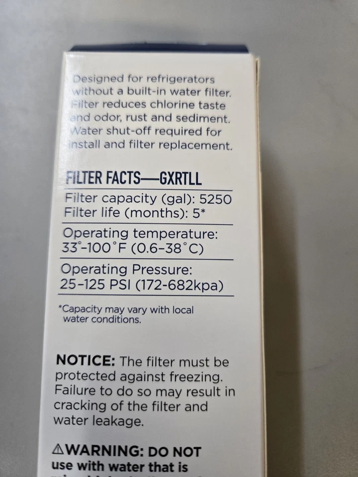 GE Universal Long Life Refrigerator Water Filter Model #GXRTLL - Image 3 of 4