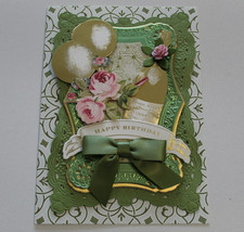 Anna Griffin "Happy Birthday" 3D Handmade Layered Card