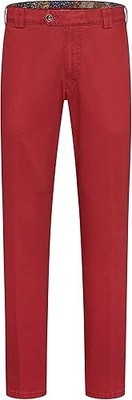 2 MEYER Herrenhosen Typ ROMA Größe 25 Rot/Schwarz Soft Cotton Chino