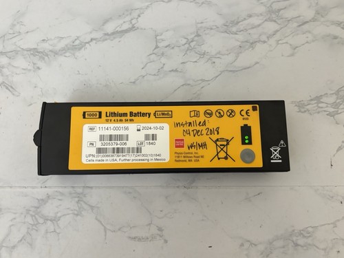 GENUINE Physio Control Lifepak 1000 DATE 2024 Battery PN: 3205379-006 OEM G