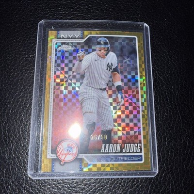 Topps 2026 Topps Chrome Aaron Judge Yankees #100 X-Fractor Parallel  Gold 26/50