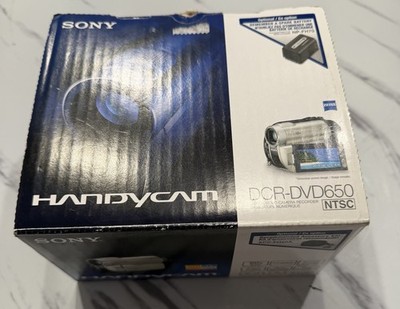 Sony DCR-DVD650 Handycam DVD Camcorder Bundle 2 Discs Cables Manuals No Charger