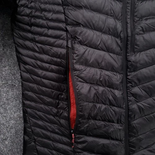 Berghaus Extrem Mens M Medium Down Puffer Hooded Jacket Full Zip Black Quilted image 4
