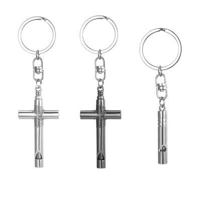 Outdoor Emergency Self-Defense Whistles Backpack Keychain Camping Signal Whistle