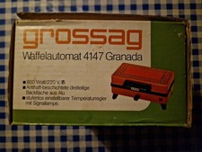 Grossag Typ 4147 Granada Waffeleisen Waffelautomat orange Retro Vintage