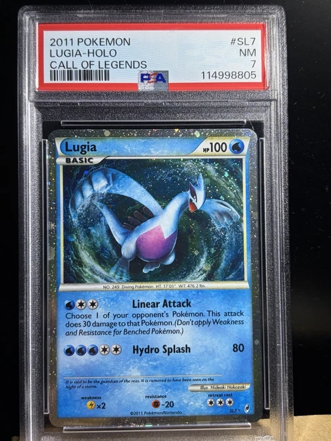 PSA 7 Lugia SL7 Shiny Holo Rare Call of Legends 2011 Pokemon TCG English