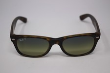 Ray-Ban New Wayfarer RB2132 Sunglasses Brown Green Polarized 58-18-145 Great 