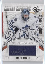 2012-13 Panini Limited Crease Cleaners Materials 75/99 James Reimer #CC-JR 9u7