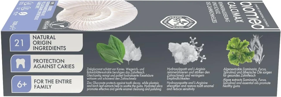 Biomed Calcimax - Natural Toothpaste - No Sls, Fluoride - Strengthening...  - Image 2 of 4