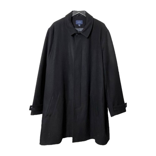 Lands’ End Men’s Winter Coat Overcoat Wool Cashmere Blend Black Size XL 46 - 48 - Picture 8 of 8