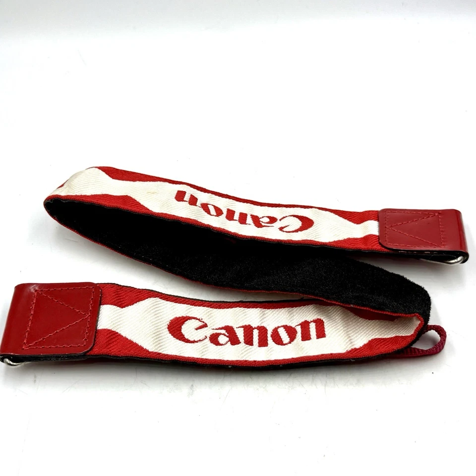 [Casi Como Nuevo] Correa para Cuello Cámara Canon Rojo/Blanco de Japón Foto 4 de 4