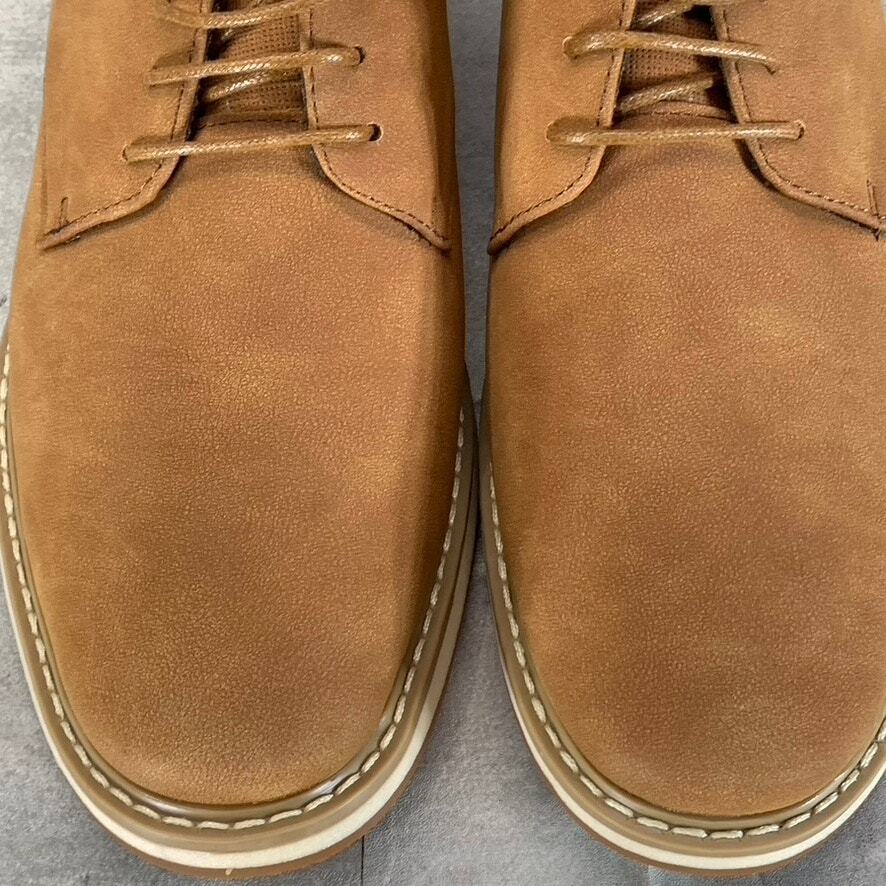 VANCE CO. Men\'s Tan Faux Leather Hodges Lace-Up Plain-Toe Derby SZ 8.5 VANCE CO. Men main image 2