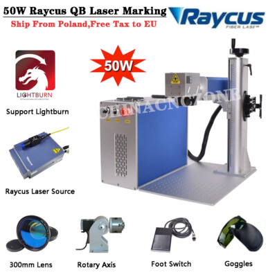 50W Raycus QB 300*300mm Fiber Laser Marking Machine For Metal Engraving EU Stock