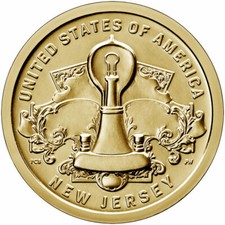 Moneda de 1 dólar American Innovation New Jersey 2019-P