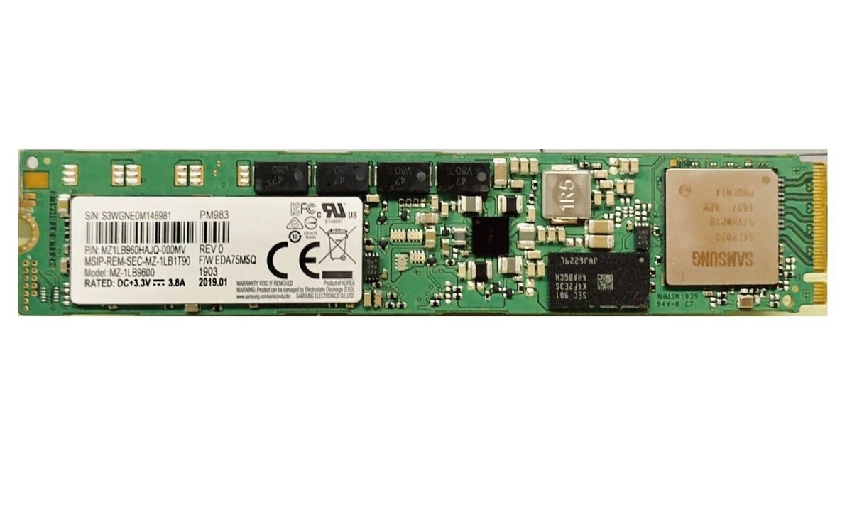 内蔵型SSD SAMSUNG PM983 960GB NVMe PCIe SSD 22110 PM983 Samsung 960GB 1TB SSD Almost PCIe NVMe M.2 22110