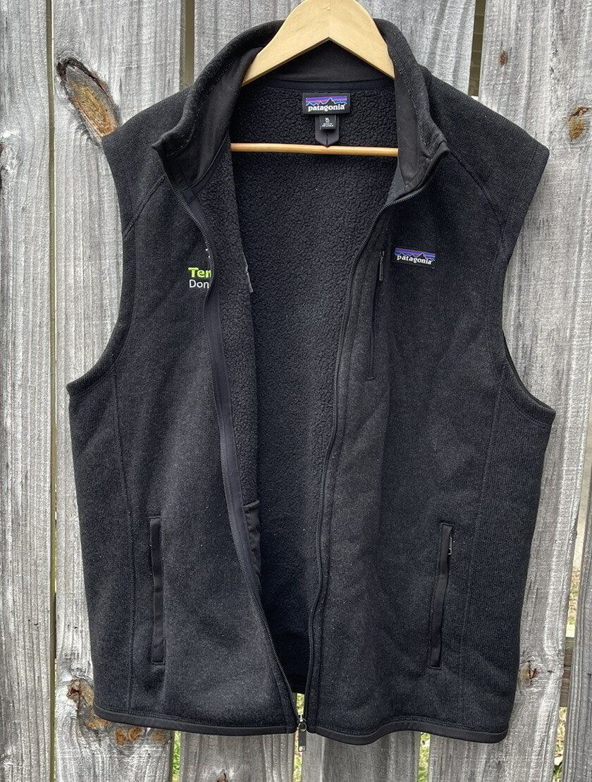 Patagonia Fleece Sweater Vest Dark Gray Full Zip Men X-Large | eBay
