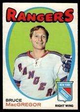 1971-72 O-Pee-Chee Bruce MacGregor New York Rangers #216
