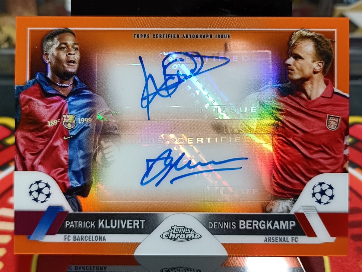 2023 Topps Chrome UEFA Club Competition Kluivert&Bergkamp Dual 