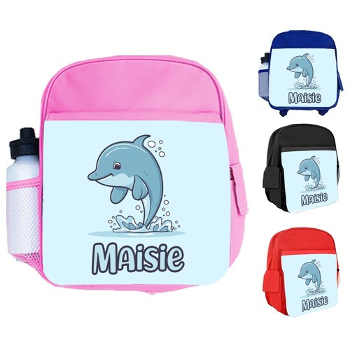 Personalised Backpack Any Name Kids Animal Design Girls Children Bag 109 - Picture 3 of 12