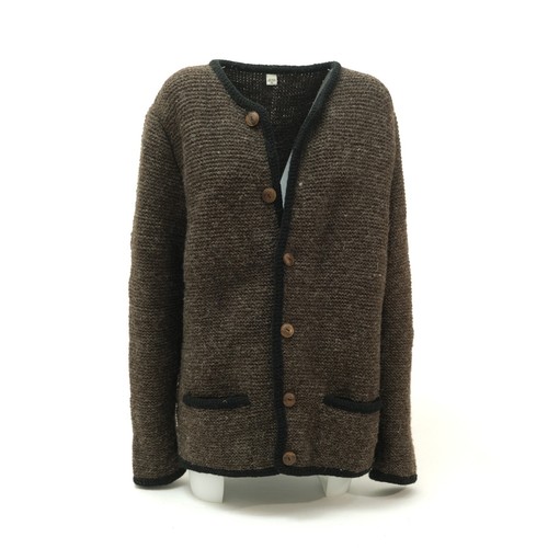 Strickjacke Wolljacke Wolle Schwarz Grau Beige Größe S,M,L,XL Natur - Bild 5 von 28