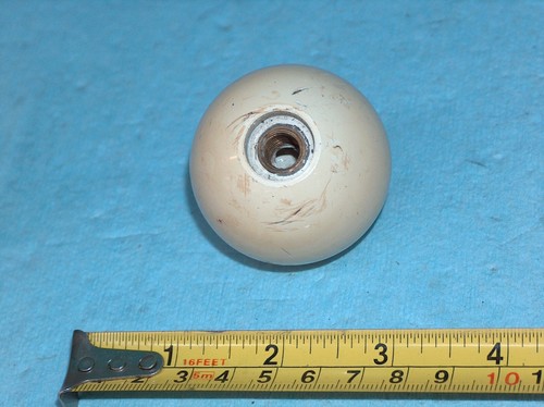 Hurst 4 Speed Super Shifter Push Down Reverse Vintage Ivory White Knob - Picture 8 of 11