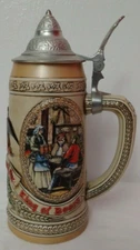 Anheuser Busch Stein 30 oz Budweiser King Of Bears "J" 94911 Ltd. Edition iv  