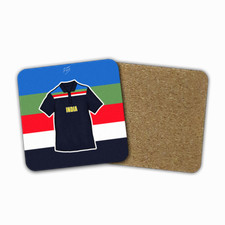 India Cricket 1992 World Cup Shirt Coaster Memorabilia Hand Sublimated