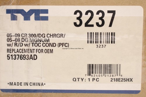 DODGE CHARGER 2006-2008 2013-2023 A/C AIR CONDITIONING COOLING CONDENSER TYC AM - Picture 8 of 8