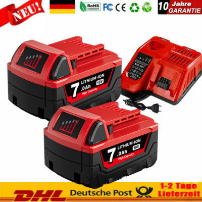Akku/Ladegerät Für Milwaukee Für M18 M18B5 18V XC 5.0Ah 7.0 Ah Li-Ion 48-11-1860