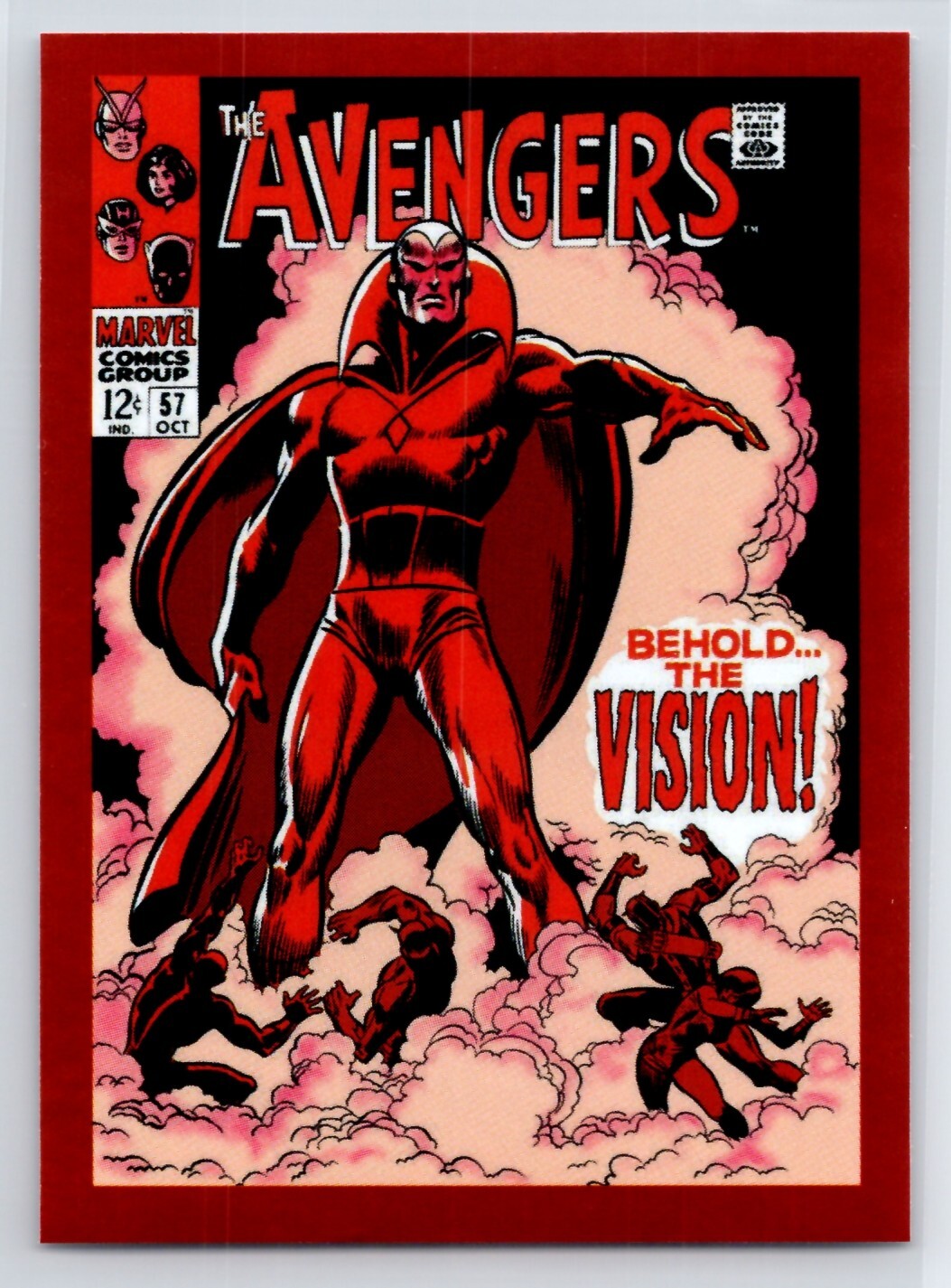 AVENGERS #57 2020 Panini Marvel 80 Years Red Foil Sticker #56 HG1