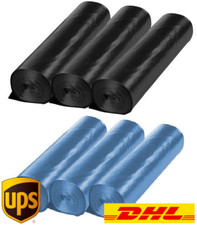 120L Müllsäcke Blau, Schwarz, Blau Zugband ...
