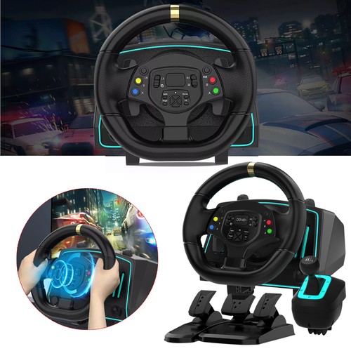 for Switch Xbox PS PC Gaming Steering Wheels Pedals Clutch Paddle Gear Shifters - Picture 3 of 24
