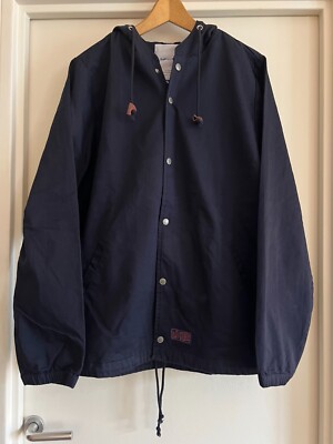 LFYT LAFAYETTE Windbreaker Coach Jacke mit Kapuze navy Gr.XL