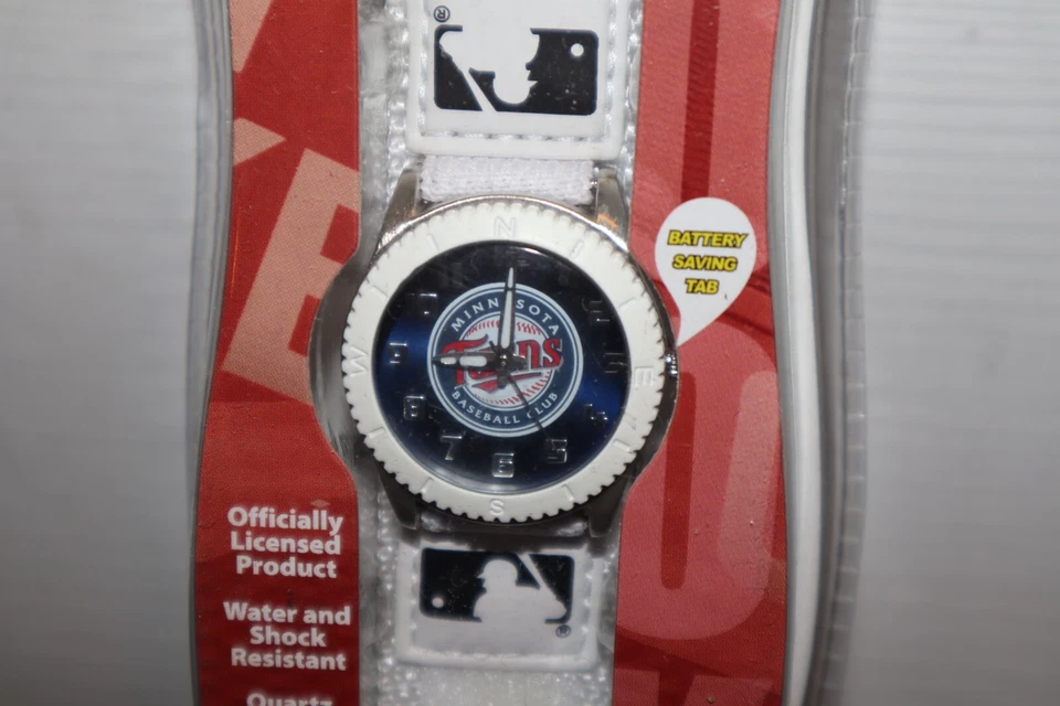 NEW - MLB Minnesota Twins Unisex White Watch Game Time Adjustable Straps - Image 4 of 4