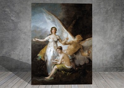 Francisco Goya Wahrheit Zeit und Geschichte LEINWAND GEMÄLDE KUNSTDRUCK WAND 1715