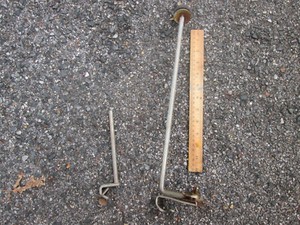 Vintage 20s-30s Jazz Bass Drum Cymbal Mount Attachment & One (1) Bass Leg!