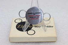 Vintage 1970's Zippo Mfg. Co. Key Holder Hamilton Excavating In Original Box
