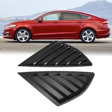 For Ford Mondeo Fusion 13-19 Side Window Quarter Louver Cover Vent Matte Black