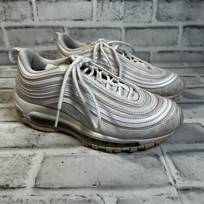 Nike Air Max 97 GS Triple White Youth Running Sneaker Shoes 921522-104 Size  4Y - Main Image