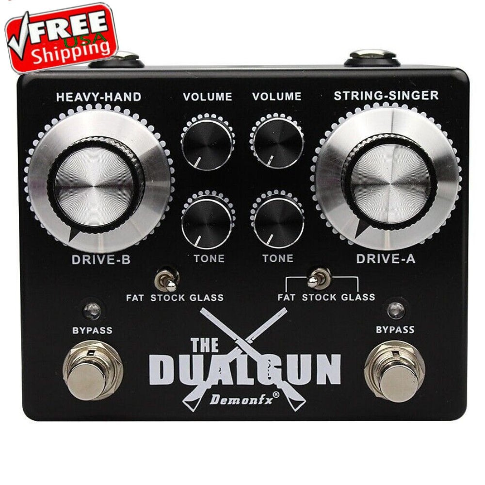High quality Guitar Effect Pedal DemonFX The DUAL GUN OVERDRIVE
