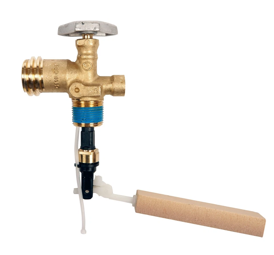 CAVAGNA 20 LB. LP OPD Valve for Propane Cylinder Tank 4.0 Dip Tube 375 PSI 3/4" - 14 NGT
