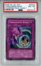 2008 YUGIOH CHAMPION PACK CP07-EN003 THREATENING ROAR SUPER PSA 8 NM #28626478