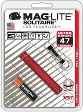 NEW Maglite LED Solitaire Red 1 cell AAA Flashlight