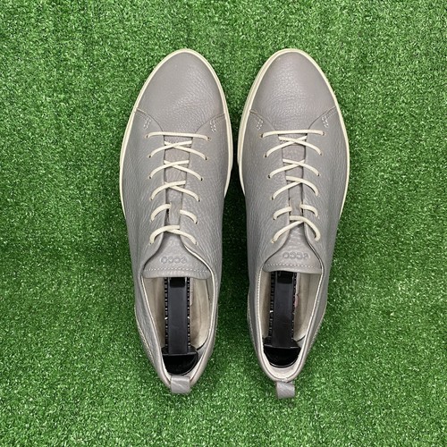 Ecco Damen Grau Weiches Leder Komfort Schuhe Sneaker Größe EU 40 US 9-9,5 M - Bild 5 von 10