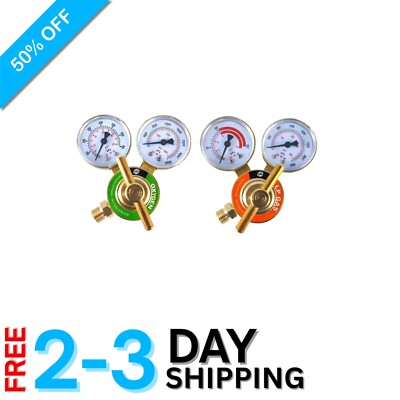 Efficient Oxygen & Propane Regulators with Gauges - Ideal for Welding Tasks