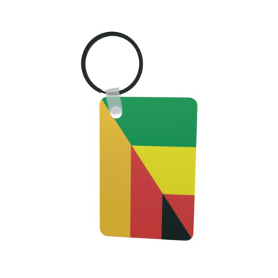 Schlüsselanhänger Flagge Fahne Mali-Deutschland Alu 40 x 57 mm