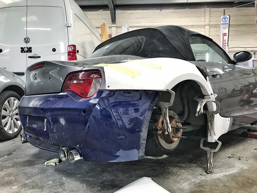 Kits de carrocería para guardabarros trasero sin pintar para BMW Z4 E85 FRP 2003-05 40 mm 6 piezas - Imagen 7 de 14