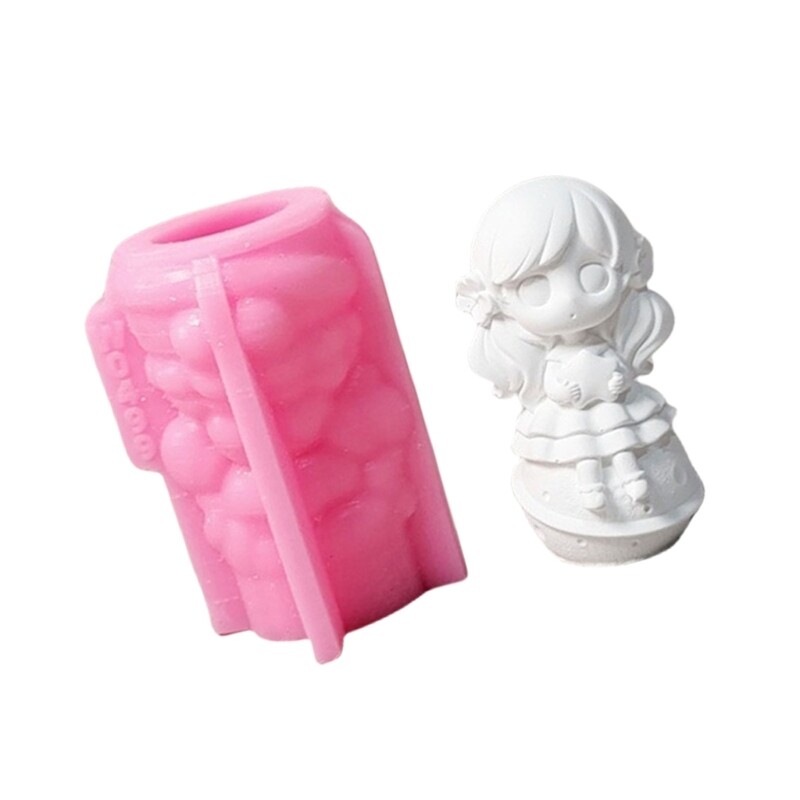 Princess Statue Silicone Mold for Epoxy Resin Casting DIY Crafts