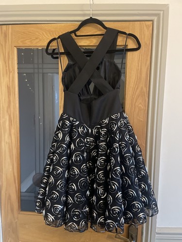 Kate Fearnley Black And Silver Party Dress Occasion Wear Cocktail Dress Size 8 - Picture 4 of 5