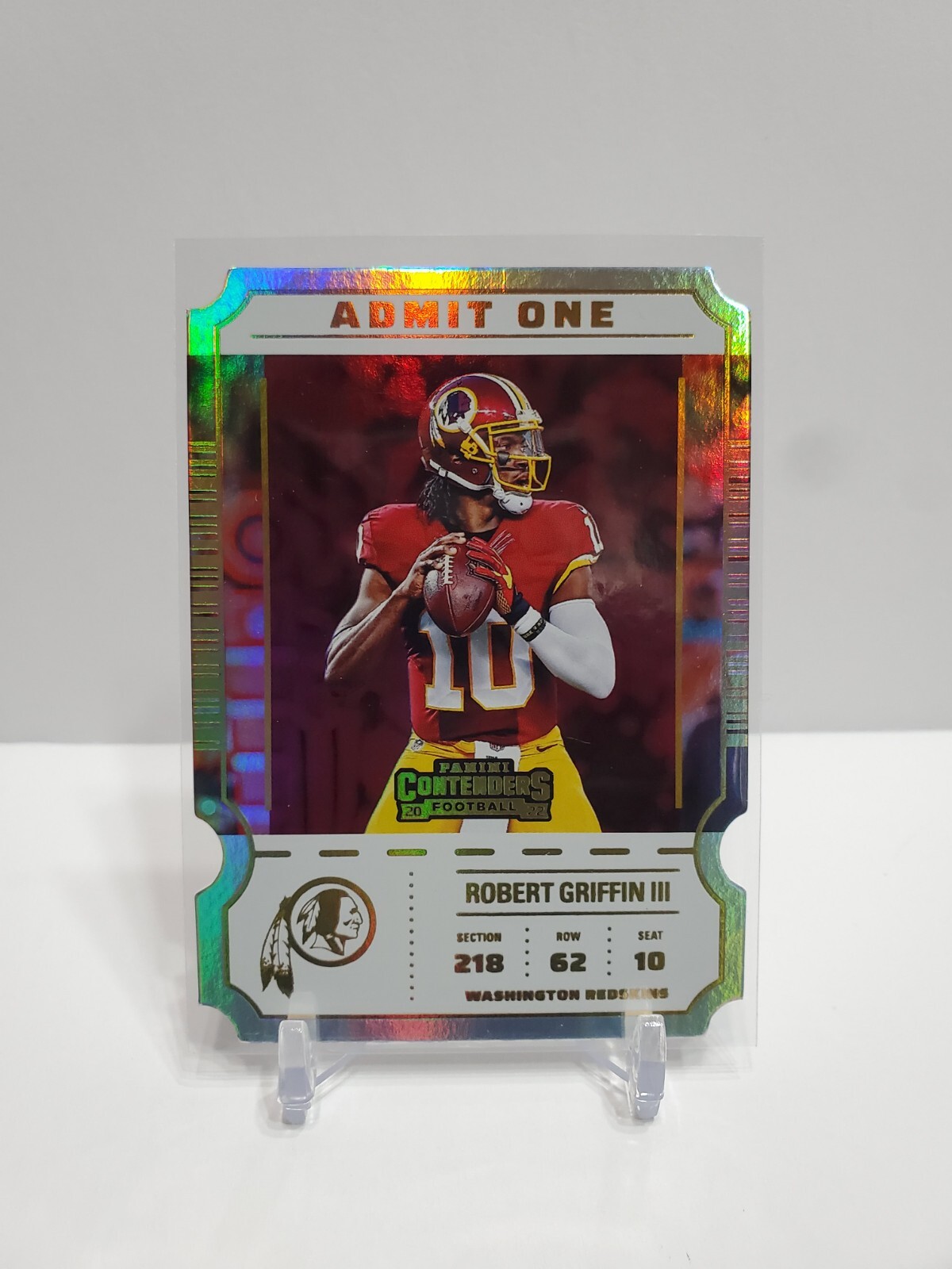 2022 Panini Contenders Robert Griffin III Admit One CASE HIT SP #AO-RGI Redskins